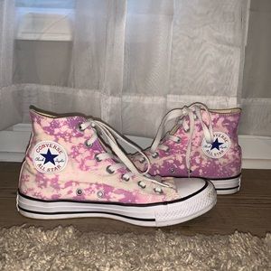 Purple Tie Dye Hightop Converse